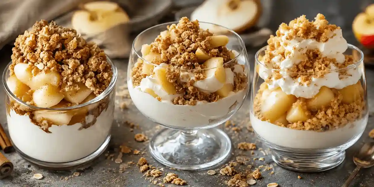 Apple & Cinnamon Crumble Jar Dessert